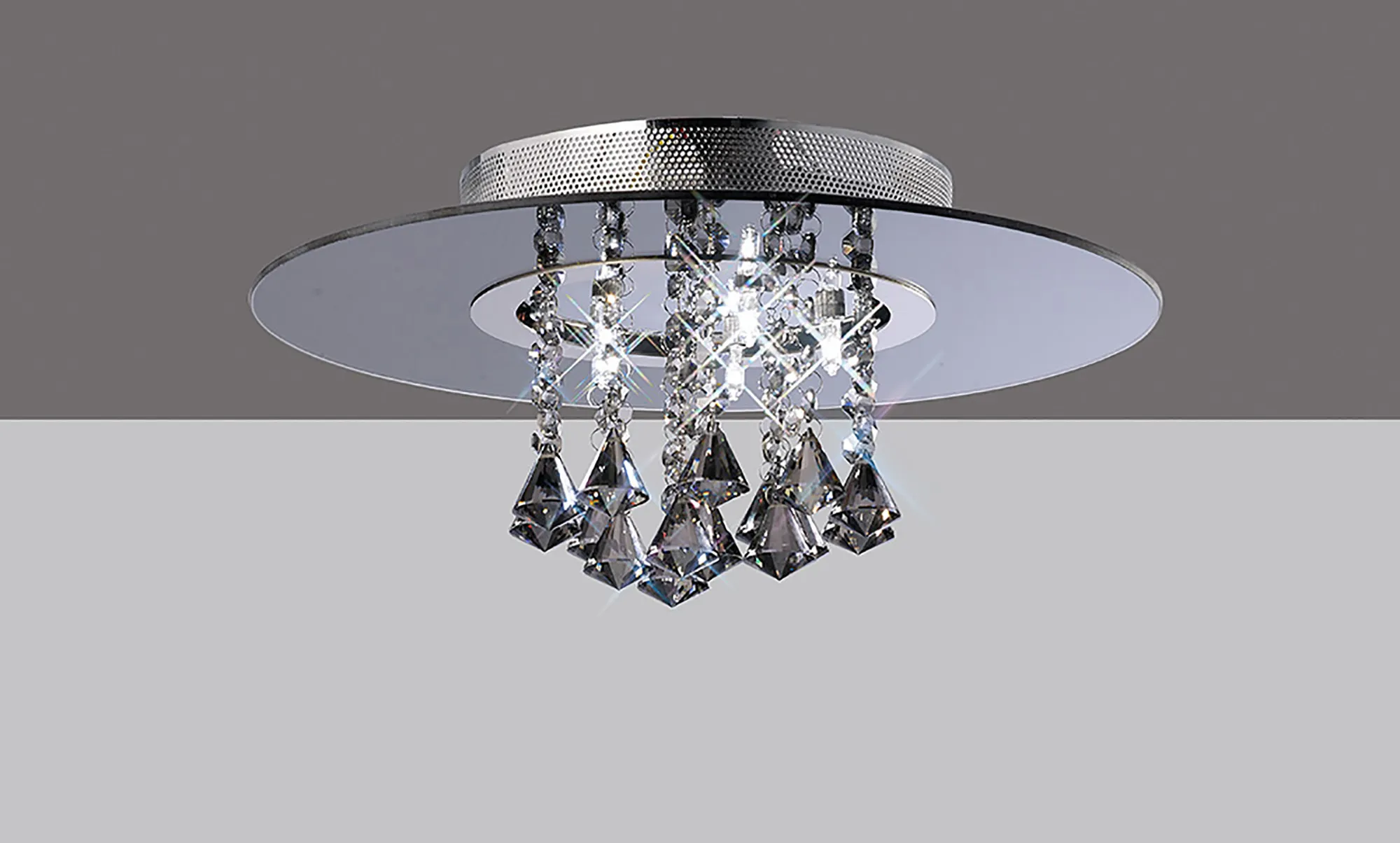 IL31001  Starda Crystal  Flush Ceiling Round 5 Light